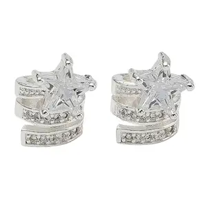 Brass Micro Pave Cubic Zirconia European Beads