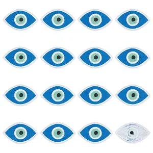 16Pcs Computerized Embroidery Cloth Iron on/Sew on Patches