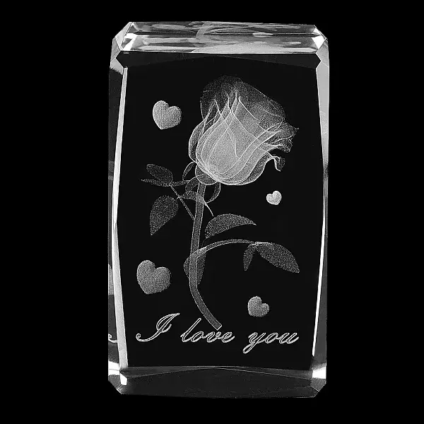 Transparent Glass Display Decorations