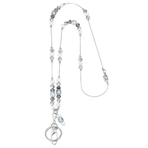 Glass Beaded Chain ID Card Lanyards