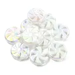 10Pcs UV Plating Opaque Acrylic Beads