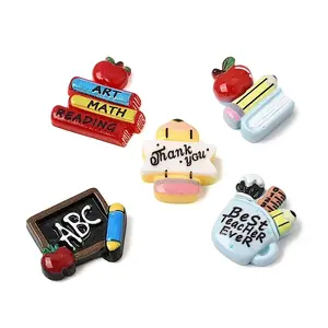 Teacher Appreciation Printed Opaque Resin Cabochons