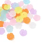 5-Petal Transparent Acrylic Bead Caps