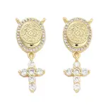 Brass Pave Cubic Zirconia Pendants