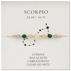 Natural Gemstone Constellation Beaded Bracelets
