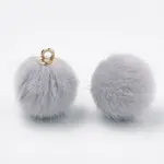 Faux Mink Fur Covered Pendants