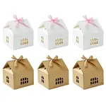 20 Sets 2 Colors House Shape Paper Jewelry Storage Gift Box