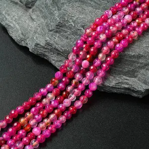 Natural Striped Agate/Banded Agate Beads Strands