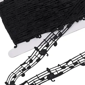 20 Yards Polyester Musical Note Lace Trim