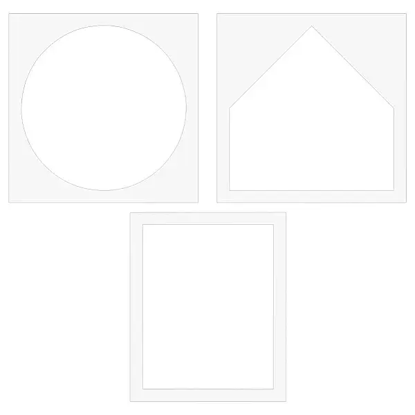 3Pcs 3 Styles Acrylic Molds