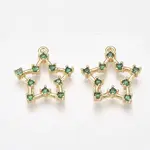 Brass Cubic Zirconia Pendants