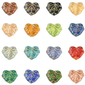 16Pcs 15 Colors Handmade Lampwork Beads
