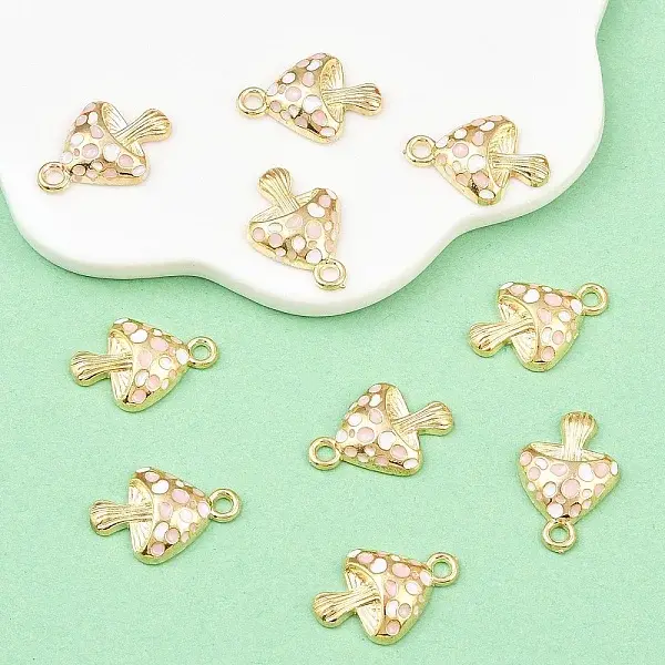 10Pcs Alloy Enamel Pandants