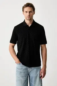 Armani Exchange polo tričko pánske bavlnené