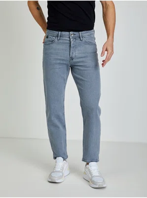 Světle šedé pánské straight fit džíny Tom Tailor Denim