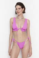 Dámský bikinový top Trendyol Fuchsia