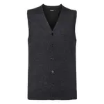 Men's Sleeveless Cardigan, Neckline V R719M 50/50 50% Cotton 50% Acrylic CottonBlend TM weave 12 275g