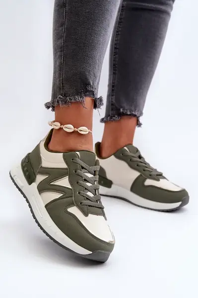 Boto Dámské tenisky z ekologické kůže zelené Kajmány