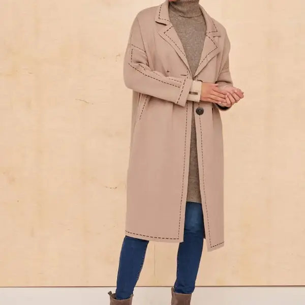 Blue Shadow latte coat cxp0898. S80