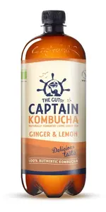 Captain Kombucha Zázvor a citron BIO 1000 ml