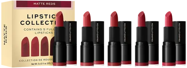 Revolution PRO súprava rúžov Matte Reds