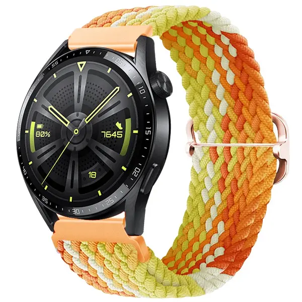 BStrap Elastic Nylon remienok na Xiaomi Amazfit GTR 2 / GTR 47mm, fragrant orange