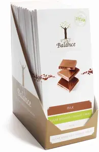 Čokoláda Balance STÉVIA mliečna, bez pridaného cukru 85 g