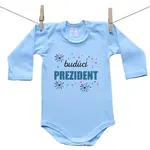 Boodyy Modré body s dlhým rukávom Budúci prezident 98 (2-3 roky)