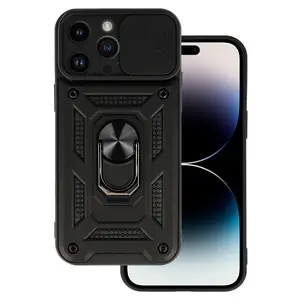 MG Slide Armor kryt na iPhone 15 Pro Max, čierny