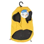 DUVO+ štýlová bunda s kapucňou pre psov XS 30cm žltá