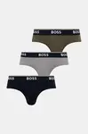 BOSS slipy pánské bavlněné s elastanem Brief 3-pack