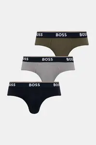 BOSS slipy pánské bavlněné s elastanem Brief 3-pack