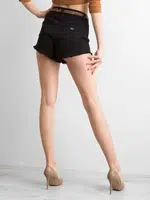 Černé džínové kraťasy