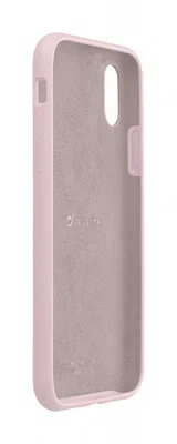 Silikonové pouzdro CellularLine SENSATION pro Apple iPhone XS Max, starorůžová