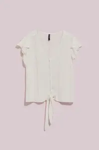 DÁMSKÁ KOŠILE L-KO-4048 OFF BÍLÁ