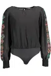 Černé dámské body s balonovými rukávy Desigual Candy - Dámské