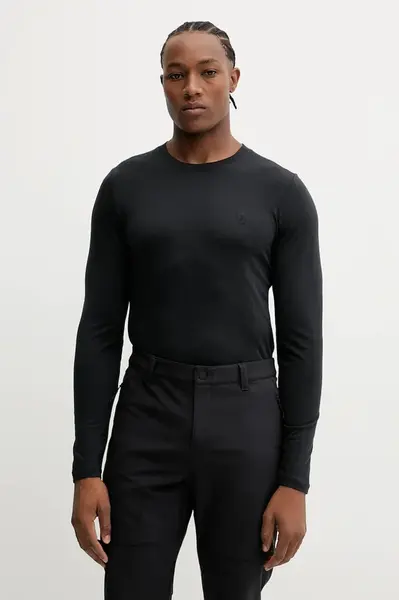 Sportovní tričko s dlouhým rukávem Fjallraven Abisko černá barva, F87194-550