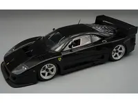 Ferrari F40 LM Black with Silver 5 Spoke Rims "Press Version" (1996) "Mythos Series" Limited Edition to 40 pieces Worldwide 1/18 Model Car by Tecnomo
