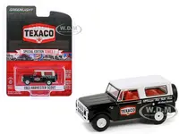 1963 Harvester Scout "Texaco" Black with White Top and Red Interior "Texaco Special Edition" Series 1 1/64 Diecast Model Car by Greenlight