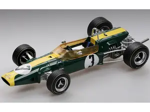 Lotus 48 3 Jim Clark Winner Formula One F1 "Spain GP" (1967) "Mythos Series" Limited Edition to 70 pieces Worldwide 1/18 Model Car by Tecnomodel