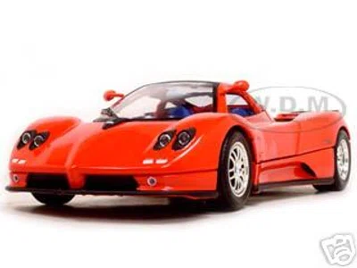 Pagani Zonda C12 Red 1/18 Diecast Model Car by Motormax