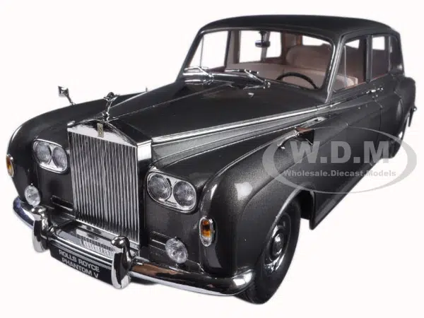 1964 Rolls Royce Phantom V MPW Gunmetal Grey LHD 1/18 Diecast Model Car by Paragon Models