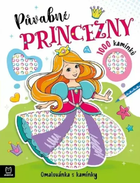 Půvabné princezny - Omalovánka s kamínky - Agata Kaczynska