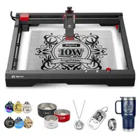AlgoLaser Alpha 10W Laser Engraver 400mm/s Engraving Speed 400*400mm (157.5*157.5inch)