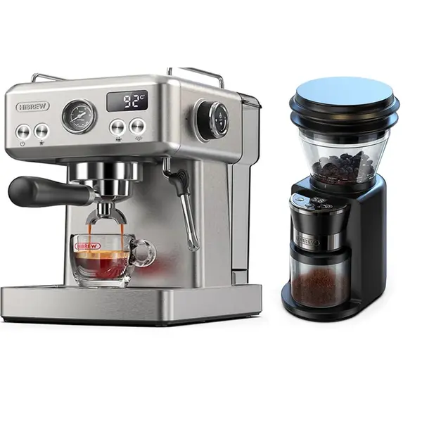 HiBREW H10A Semi Automatic Espresso Coffee Machine + G3 Coffee Grinder