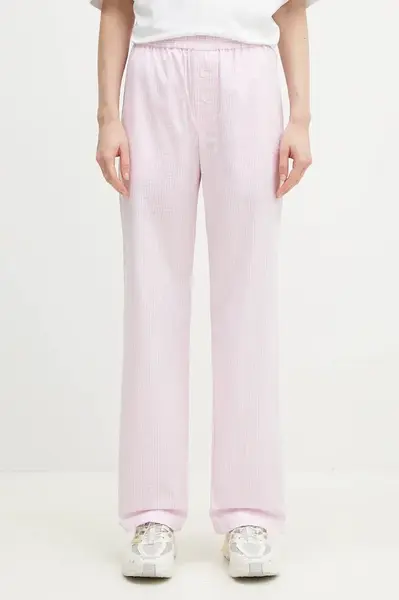 Bavlněné kalhoty Fiorucci Gingham Logo