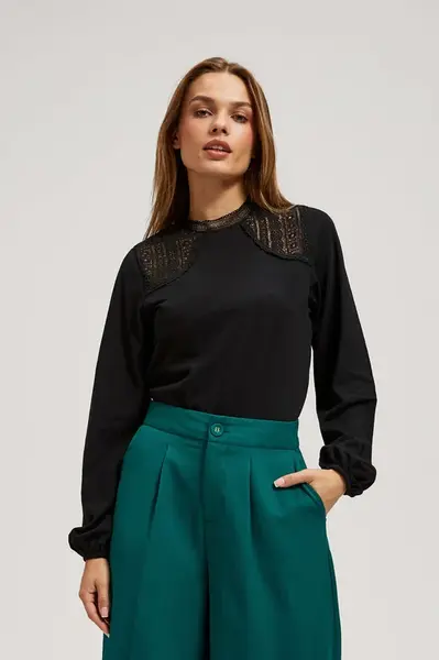 Marisse Blouse With Decorative Lace