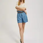 Women's denim shorts MOODO - light blue