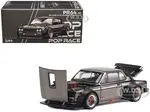 Skyline GT-R V8 Drift "Hakosuka" RHD (Right Hand Drive) Dark Chrome 1/64 Diecast Model Car by Pop Race
