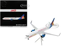Airbus A321neo Commercial Aircraft "Jet2Holidays" (G-SUNB) White with Tail Graphics "Gemini 200" Series 1/200 Diecast Model Airplane by GeminiJets